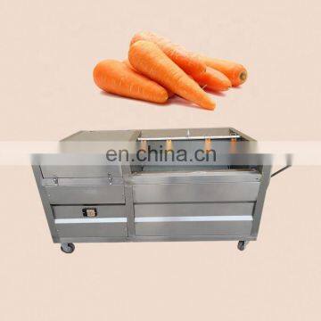 Machine for Removing Ginger Skin Potato Brush Washer Commercial Carrot Potato Peeler Machine photo-7