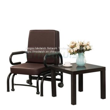 AG-AC009 Sleeping single seat medical reclining hospital folding chair sofa bed