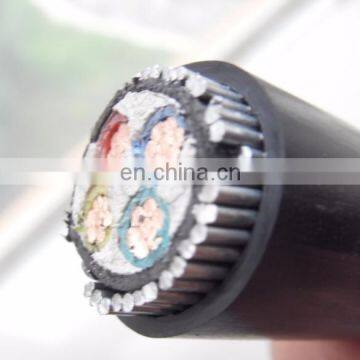 600/1000V 4 core copper conductor armored xlpe cable