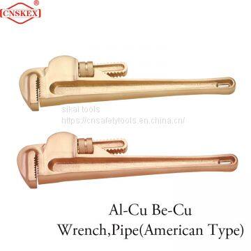 Manual explosion-proof American pipe tongs aluminum bronze 300*40mm