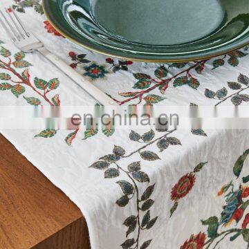 Custom Logo Design Home Decoration Wedding Table Runner Chiffon Table Runner photo-7