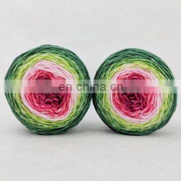 New 49%Polyester 26%Recycled Cotton 24%Acrylic 1%Wool Spray Dyeing Fancy Blended Knitting Yarn photo-6