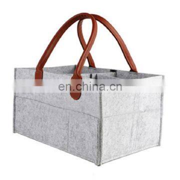 Felt Diaper Storage Bin for Nursery Changing Table photo-4