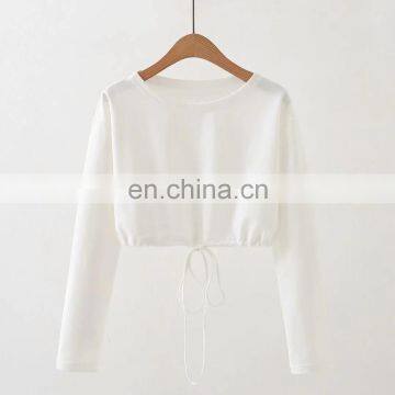 LAITE T2014 Autumn Custom Crew Neck Womens Sweatshirt Custom Oversized Crop Sweatshirt for Women photo-6