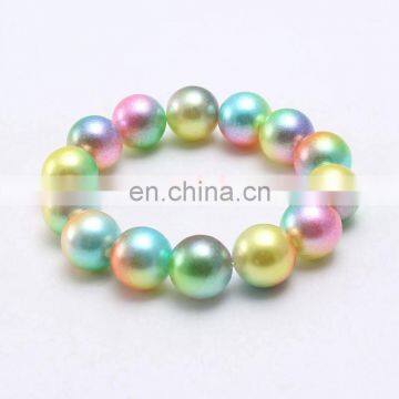Girl Magnificent Bracelet Children Kids Mermaid Beads Bubblegum Jewelry 12Colors photo-3