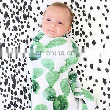 Watercolor floral print oversized Swaddle Blanket Super Soft Large Swaddle Blanket 80*80cm 6colors choose free