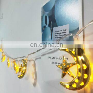 10L Led Iron Moon Star Night Ceiling Light Christmas Decoration Wall String Lights Indoor Home Garden Room Strip Lighting Morden photo-6