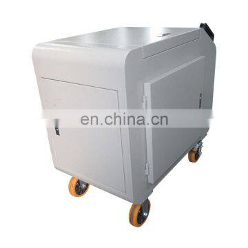 LYC-C10 High Filtration Precision Movable Pushcart Engine Oil Purifier With Protective Housing photo-5