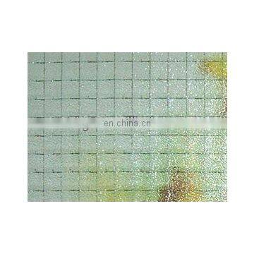 Patterned Glass With Chicken Wire photo-2