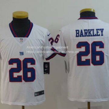 New York Giants #26 Barkley Kids White Jersey