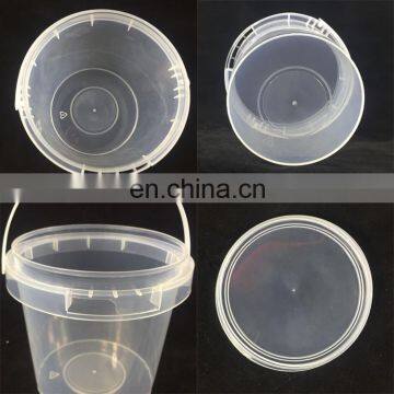 Custom Printed Round 5l Plastic Bucket With Plastic Lid