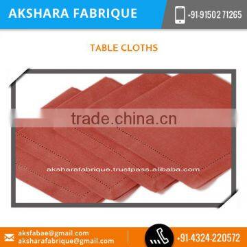 Flawless Finished Cotton Table Cloth with Distinctive Style