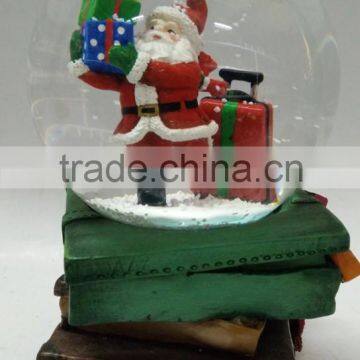 Snowman with Chrismas Tree Resin Water Globe, Chrismas Home Decoration