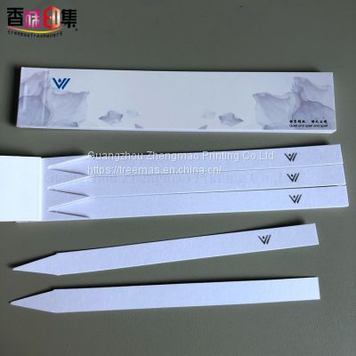 Custom logo print Blotter paper Fragrance test strips for Aromatherapy Fragrance Tester Strips for Essential Oil Scent