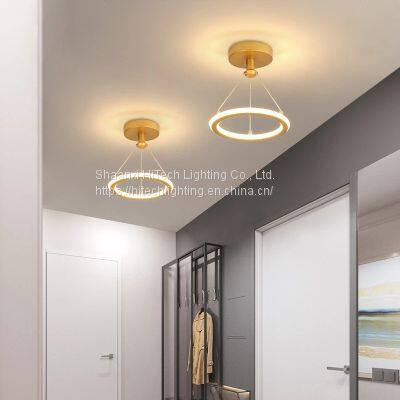 Creativity LED Chandeliers Lamps For Living Room Bedroom Corridor Indoor Ring Lighting Lights Ceiling Mount Luminaire Lustre photo-3