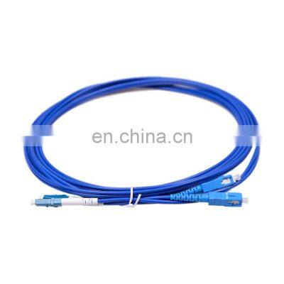 SC-LC Spiral Armored Optical Single Mode Duplex Optic Patch cord Fiber Jumper fiber patch cord sc-lc armoured optical patch cord