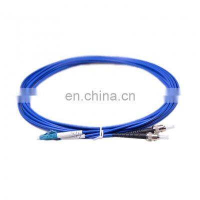 LC-ST Duplex Spiral Armored Optical Fiber Patch cord Single Mode Fiber Jumper Armoured optical patch cord