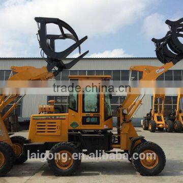 1.2 ton wheel loader with grapple forks