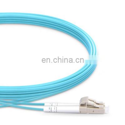 3mm PVC 10ft duplex multifiber OM3 lc pc apc fiber optic patch cord lc om3 duplex patch cord