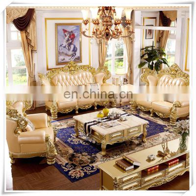 Italian royal sofa set furniture Classic design living room sofa