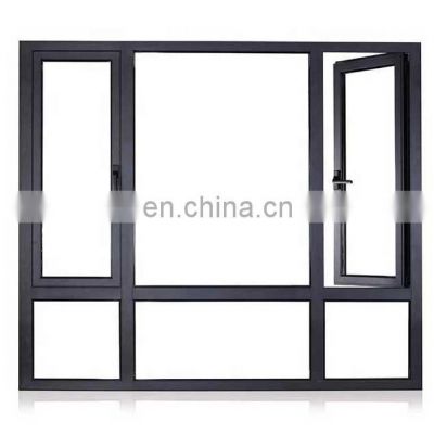 Beautiful aluminum casement window double glass window