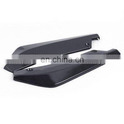 AUSO 2Pcs Universal Auto Parts ABS Rear Side Diffuser Splitter Spoiler Scratch Protector Bumper Lip