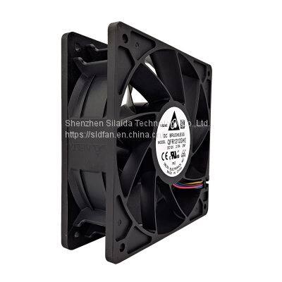 Original Delta QFR1212GHE 12V DC 2.7A 120x120x38mm 4-Pin 12038 Miner Cooling Fan for Antminer S19 S9 L3+ photo-3
