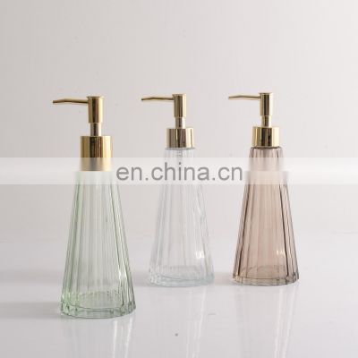 Hot sale big square bathroom commercial liquid hand glass soap dispenser