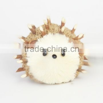 2015 natural material hedgehog christmas decoration artificial