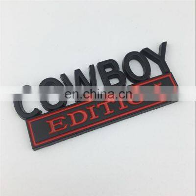 Customized Zinc Alloy Metal Chrome Enamel Paint Gelatin Sponge Car Emblem