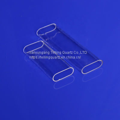 Secondary Processing Molding No Seam Square Quartz Glass Tubes Oval Tube photo-4