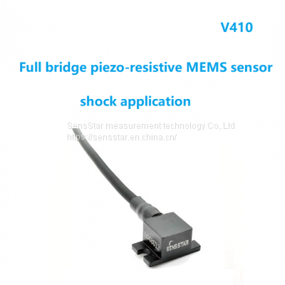 V410 Full bridge piezo-resistive (PR) accelerometer,shock vibration sensor