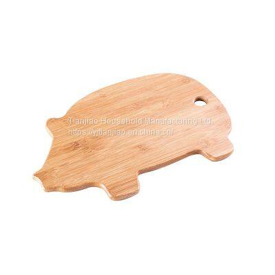 Pig Shape Small Bamboo Cutting Board Kitchen Fruit Bread Meat Vegetable Mini Chopping Boards photo-5