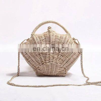 New Arrival Shell shaped Handwoven Rattan Bag New Bohemian Bag