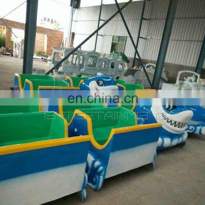Amusement Park Attraction Kiddie Roller Coasters Shark Shaped Pulley Ride for Sale photo-4