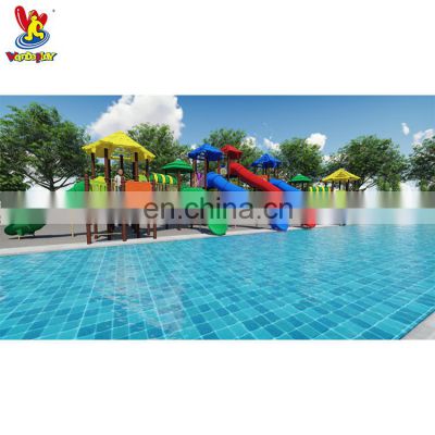 Amusement park rides water park game big play slide children playhouse plastic toy playsets outdoor playground equipment for kid