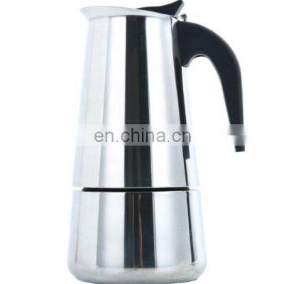 CHINA FACTORY 6 Cup Coffee Maker Stovetop Espresso Coffee Maker Moka Coffee Pot Stainless Steel