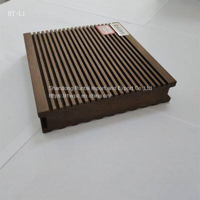 Hot solid wood plastic outdoor floor balcony outdoor terrace article plastic solid WPC decking140-30mm