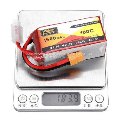 High C-rate Batteries for RC Aircraft 1500mAh 100C Li-Poly Power Battery photo-4
