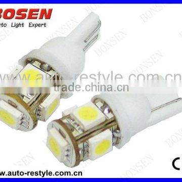 T10 5 SMD 5050 WHITE LED auto car lamp