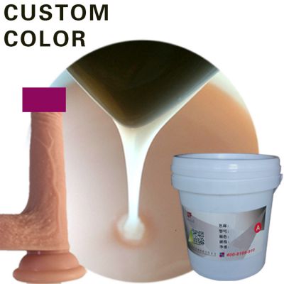 Production of adult products using skin color silicone rubber AB two components free sample