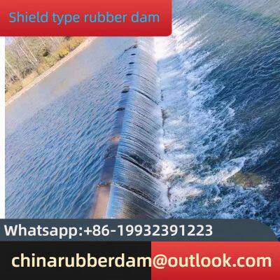 Slope type rubber dam for flood prevention and control, seamless connection of water retaining dam, complete specifications of air shield dam, production and installation of landscape dam