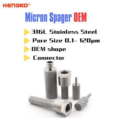 OEM Sintered Porous Metal Stainless Steel 316L Bubble Diffuser Sparger