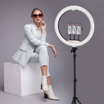 Kytuwy 22 inch light cell phone tiktok live photography playing light makeup video shooting fill light with tripod