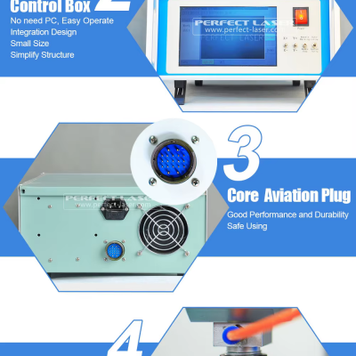 Perfect Laser Portable Small for Chassis Number LCD Control Metal Nameplate Engraver Pneumatic Dot Peen Marking Machine photo-3