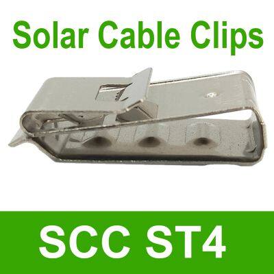 SCC ST4 UV Resistant Stainless Steel DC Wire Clip 1500V Cable Clips