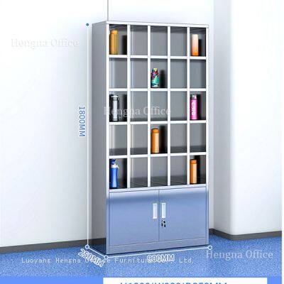 Commercial Grade Stainless Steel Mug Cabinet With Lockers for Gyms and Public Facilities