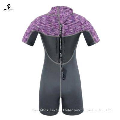 Kids Wetsuit Cute Surfing Suit for Tropical Climates Back Zip Swimsuit Neoprene Surfing Wear photo-2
