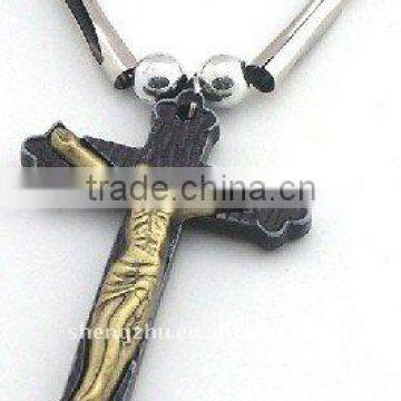 2012 christmas new year gift Jesus metal religious cross necklace