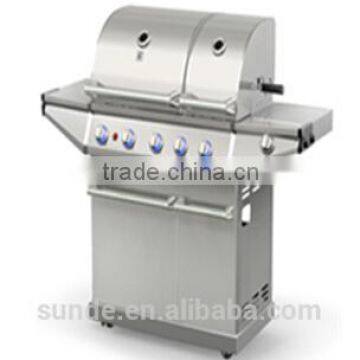 CE & CSA Approved 5 Stainless Steel Burners Professional Indoor and Gas BBQ Outdoor Grill with 1Side Stainless Burner